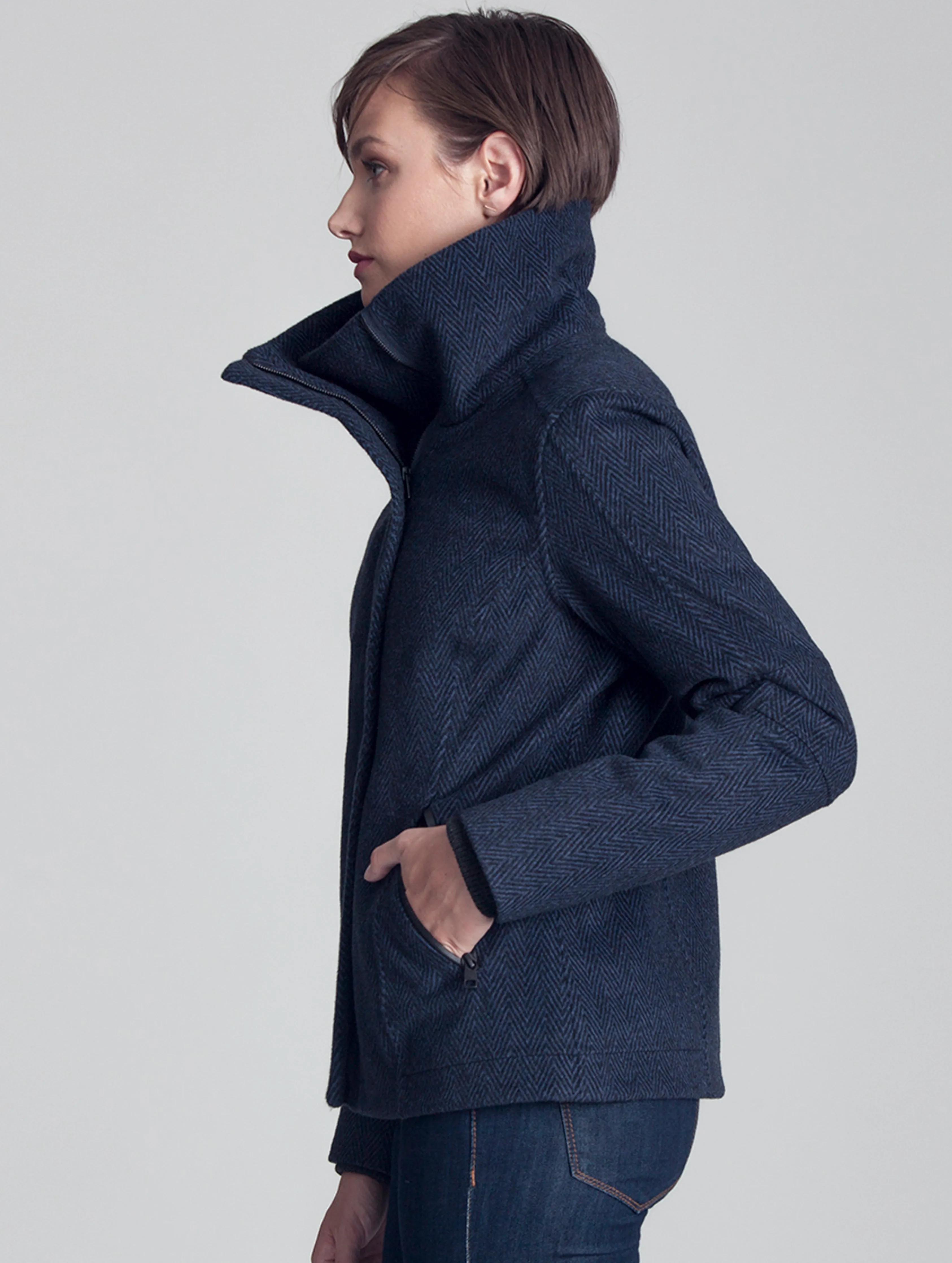 W Crosby Jacket - Insignia Blue Heather