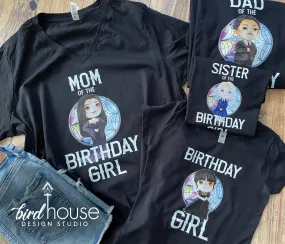 Wednesday Birthday Girl Shirt, Family Graphic tees