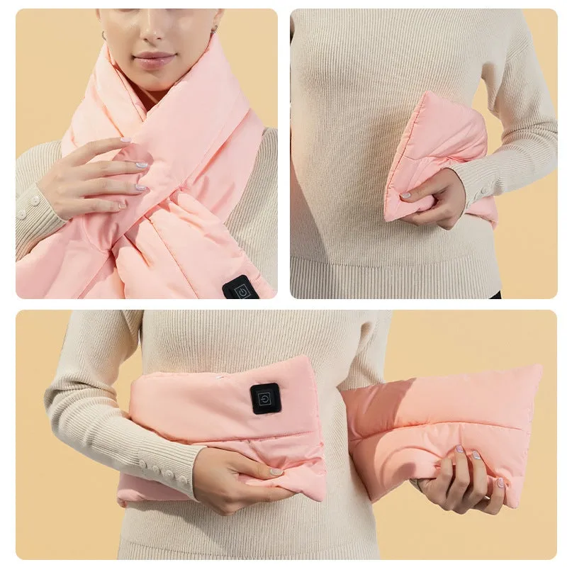 Winter Heating Scarf Smart USB Rechargeable Heating Cervical Spine Electric Heated Scarf