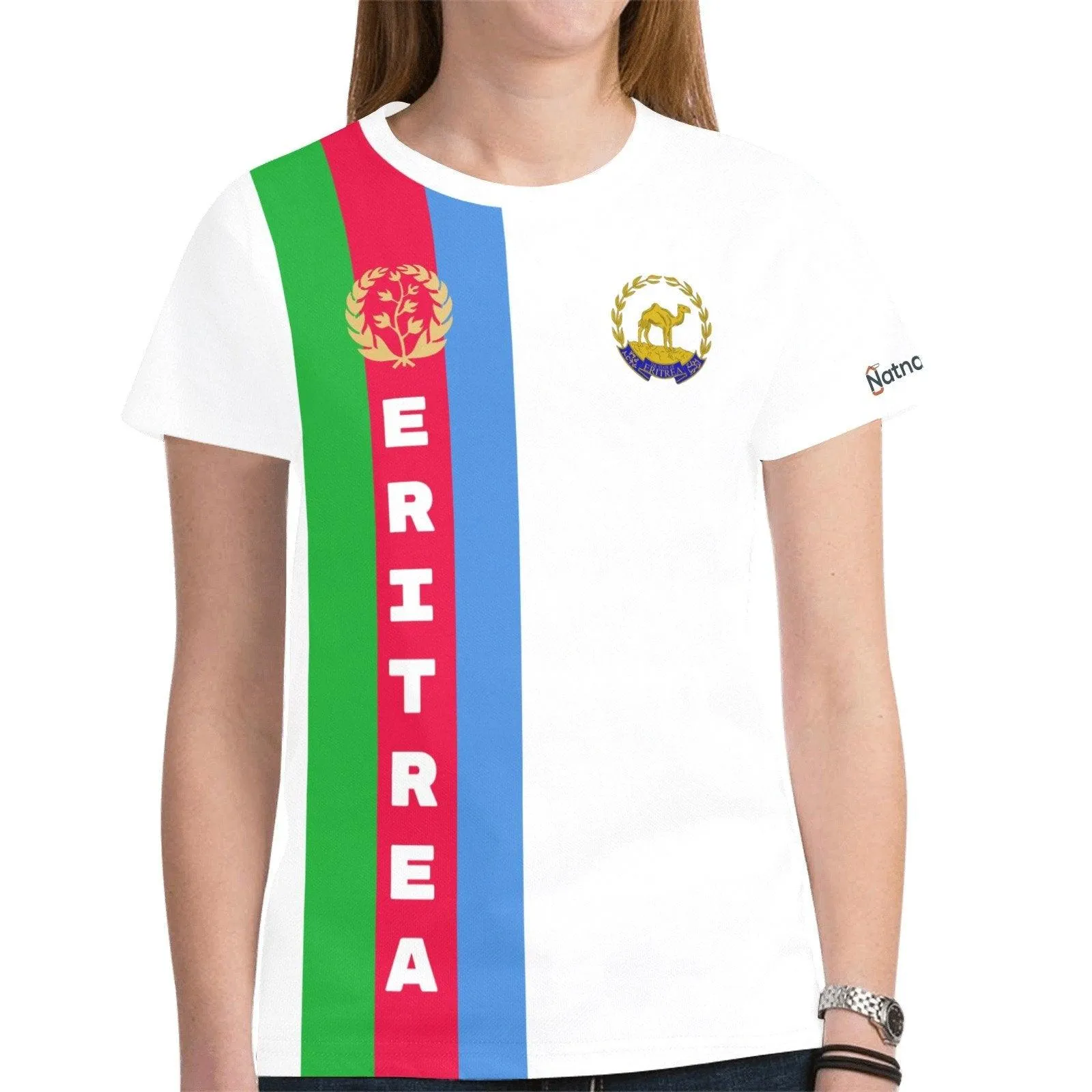 Women Eritrea Flag t-shirt