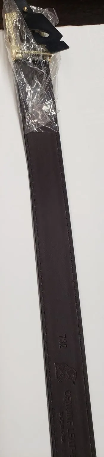 Yuan -- Men's Plain Leather Reversible Belt