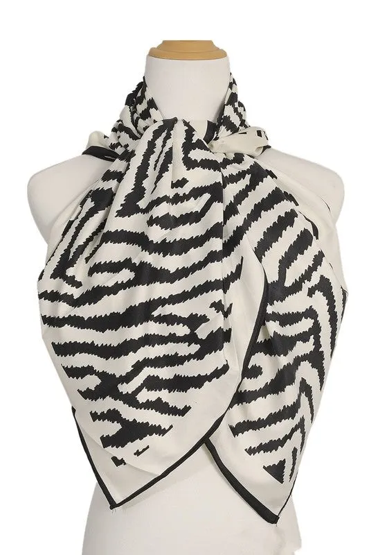 Zebra Silk Scarf